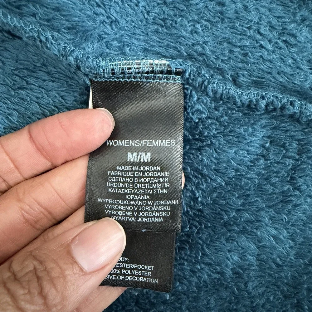 The North Face Womens Osito Jacket Blue Size Medium Full‎ Zip Soft Cozy Gorpcore - Picture 12 of 16